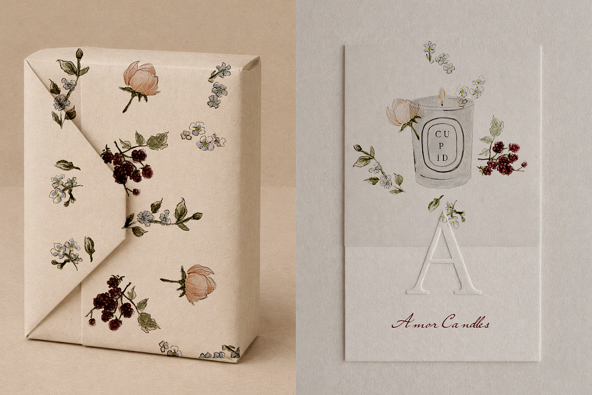 Whimsy Valentine Wedding Watercolor, an Object Graphic by Laras Wonderland (Photo 7 of 11)