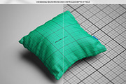 Square Pillow Mock-Up, an Apparel Mockup by MassDream (Thumbnail 9 of 11)
