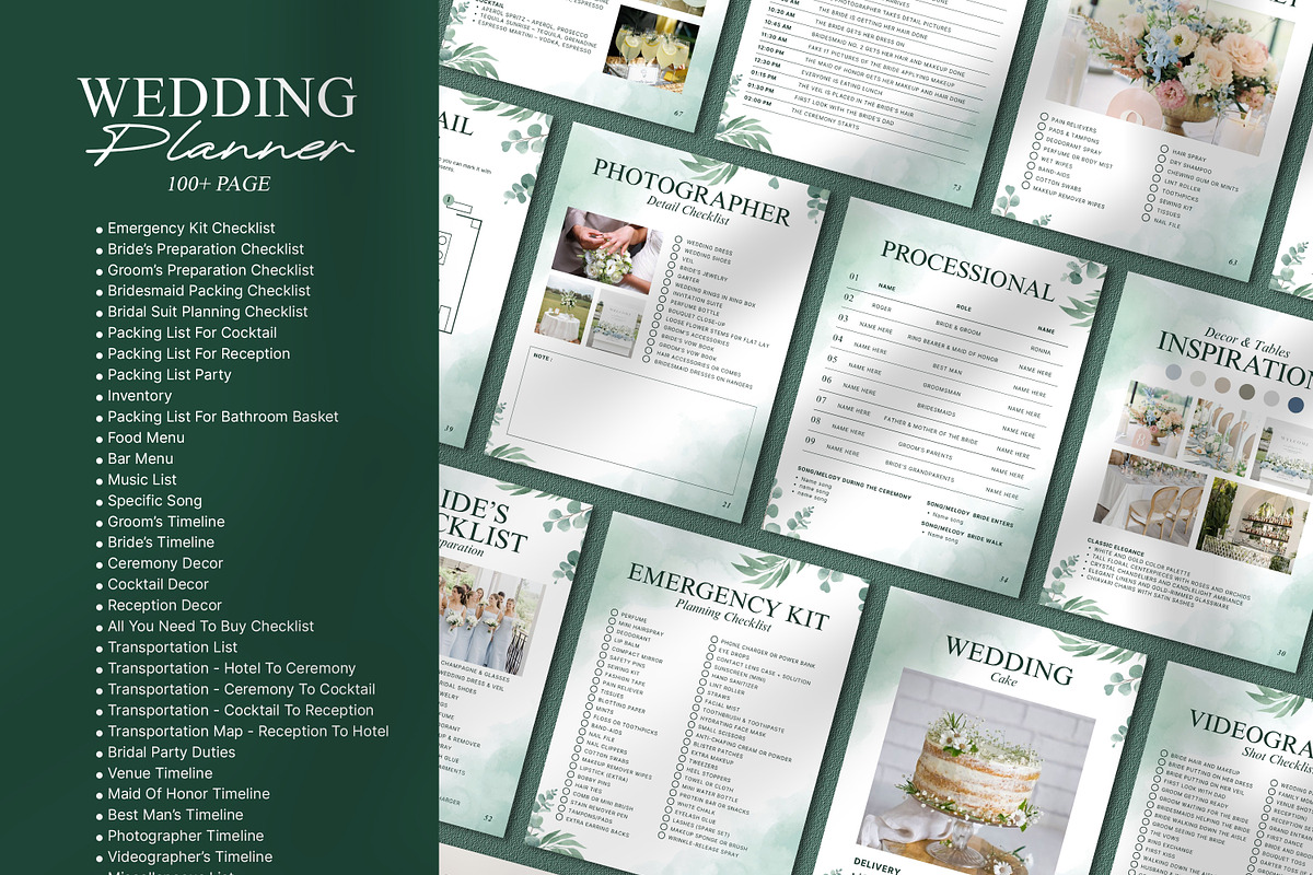 Canva Wedding Planner Template, a Presentation Template by SKY CREATION (Photo 3 of 6)