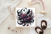 Gothic Christmas Watercolor Clipart, an Illustration by CraftArtStudio (Thumbnail 6 of 6)