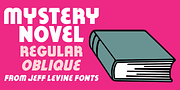 Mystery Novel JNL, a Sans Serif Font by Jeff Levine Fonts (Thumbnail 1 of 5)