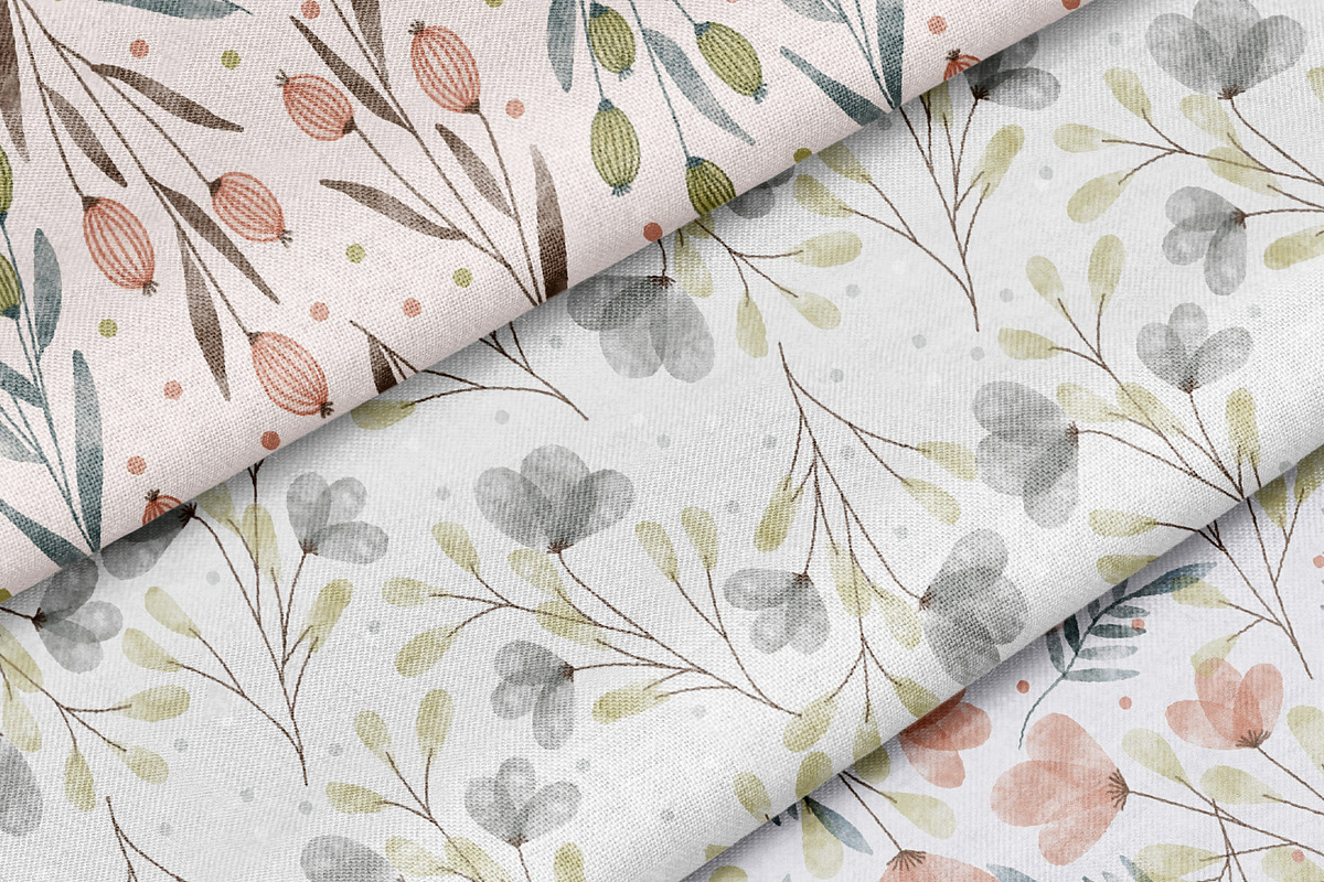 Watercolor clipart & Digital Paper, an Illustration by illuztrate (Photo 4 of 6)