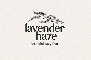 Lavender Haze - Cozy Farmhouse Font