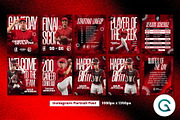Baseball Social Media Template, a Social Media Template by Geelator Studio (Thumbnail 2 of 4)