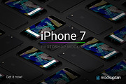 Iphone 7 Mockup Isometric Black, an iPhone Mockup by mockuptain (Thumbnail 7 of 7)