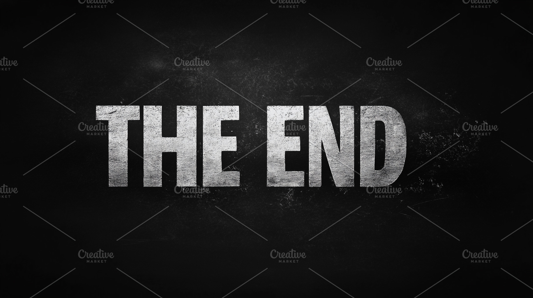 Bold text THE END on dark, grunge, a Background Photo by MistyDay