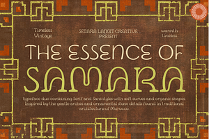 Samara – Serif+Sans Moroccan Exotic