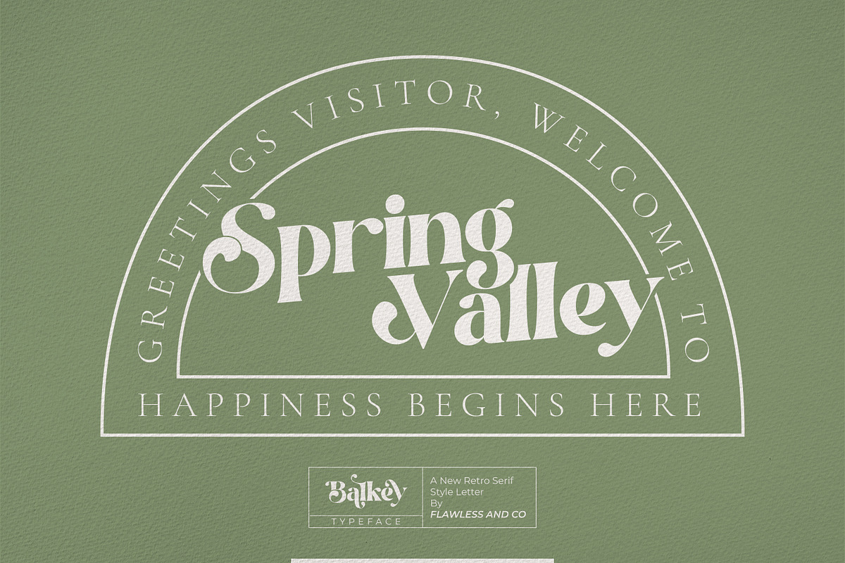 Balkey, a Serif Font by Flawless And Co (Photo 4 of 10)