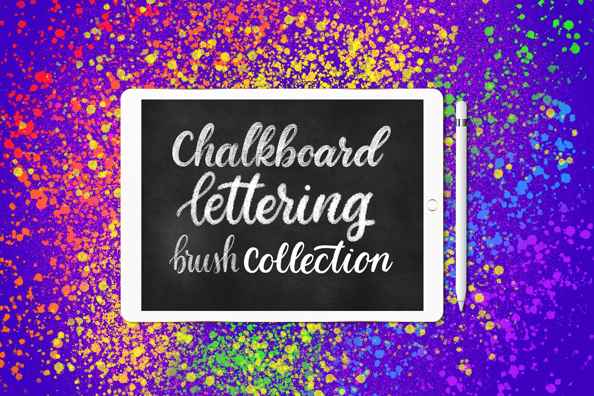 Chalkboard lettering brushes, a Brush Add-On by Alexis Gentry (Photo 1 of 3)