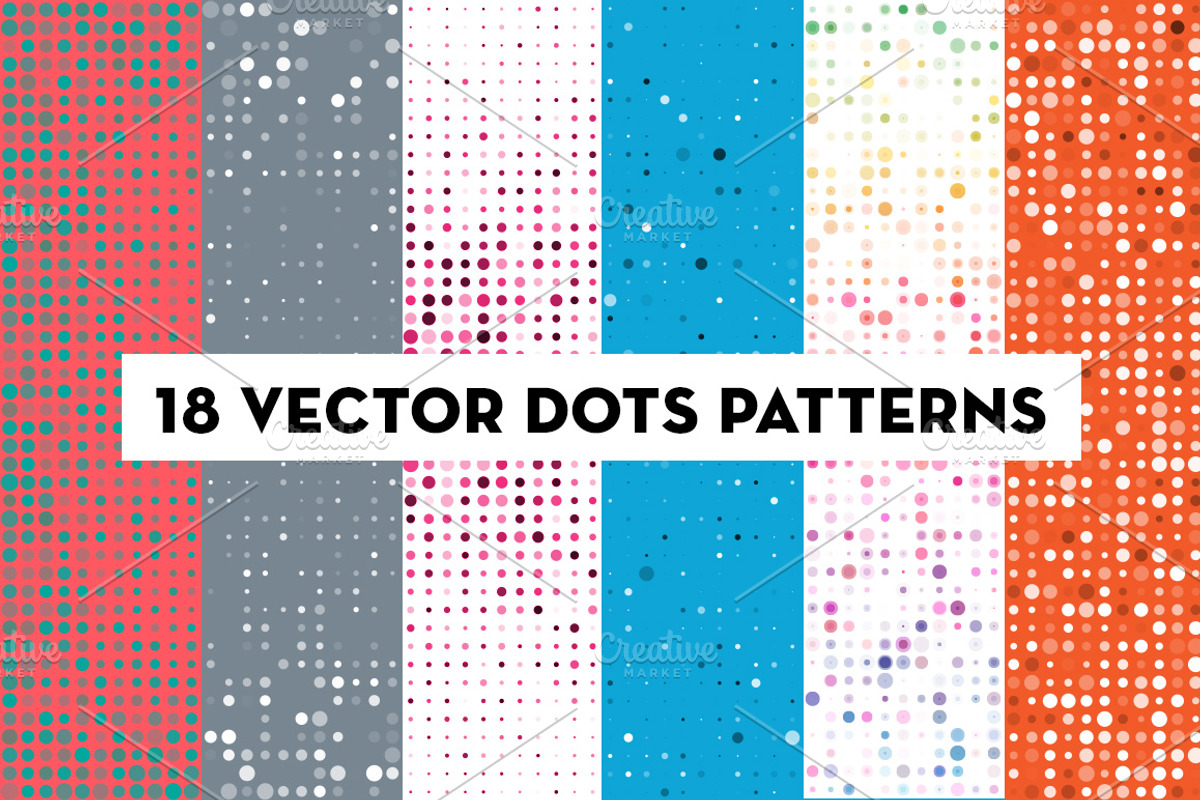 Vector Dots Pattern Backgrounds