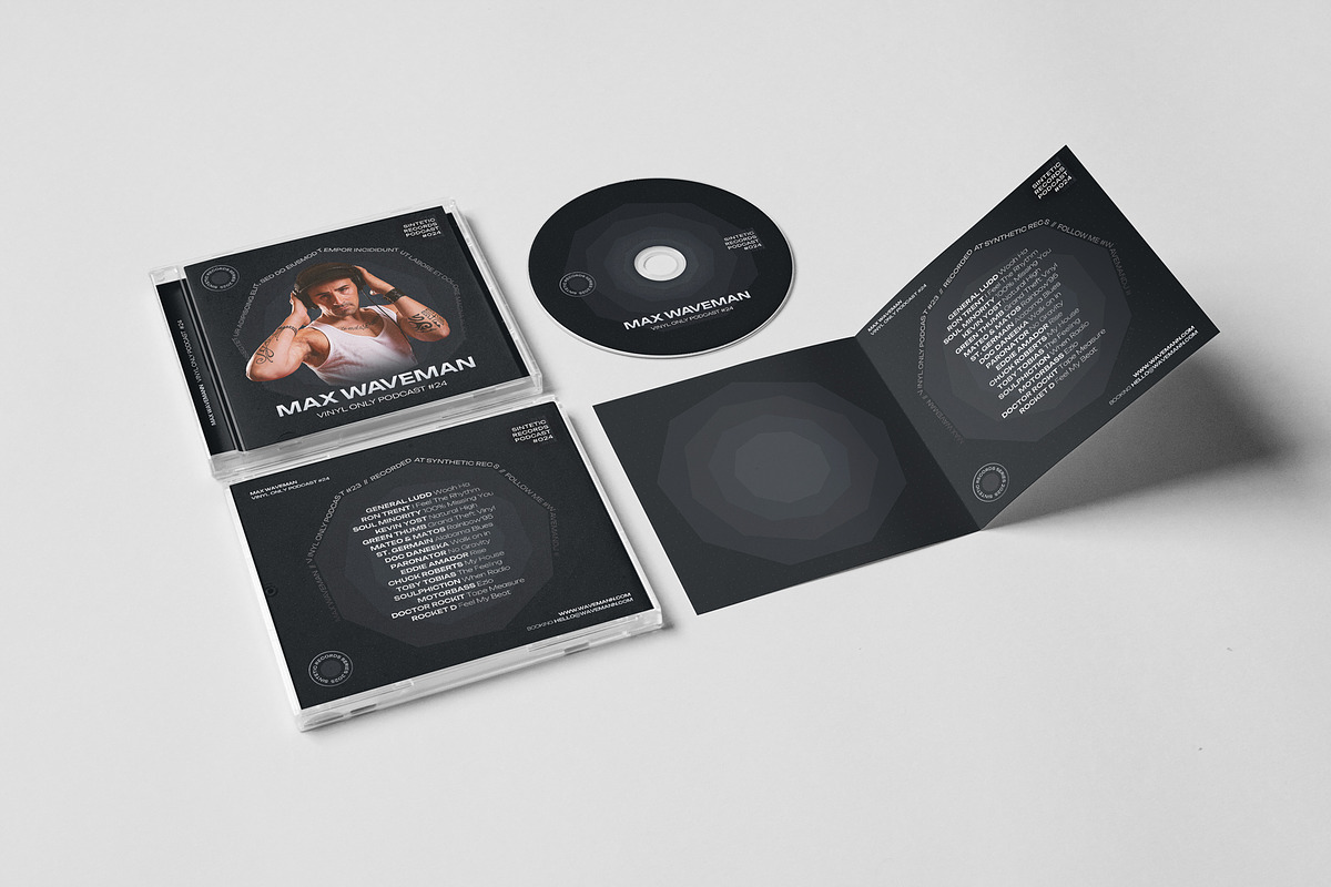 DJ Mixtape Podcast CD Cover Artwork, a Print Template by vinyljunkie (Photo 3 of 5)