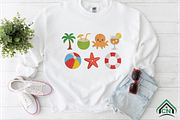 Coastal Embroidery Elements Design, a Solid Icon by Craft Nest (Thumbnail 2 of 6)