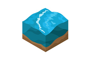 Soil layers of ocean, sea vector, an Illustration by the8monkey
