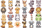 Cute Animals Png, an Animal Illustration by Forhadx5 (Thumbnail 10 of 13)