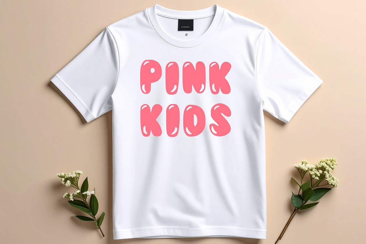 Bubble Born - Cute Bubble Font, a Serif Font by Fourteen Letter (Photo 2 of 5)