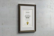 A4 Passe-partout Certificate Mock-up, an Advertising Mockup by zippypixelstudio (Thumbnail 6 of 13)