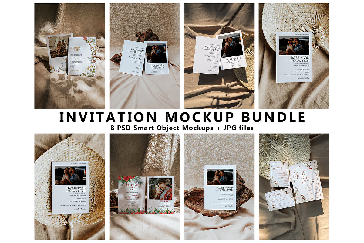 Card Mockup Bundle, a Print Template by eventpapery (Photo 1 of 10)