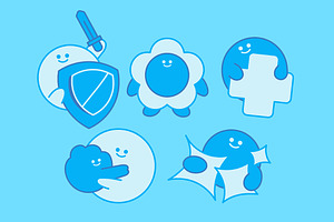 Blue Flat Design Soap Illustration, an Illustration by graphicook