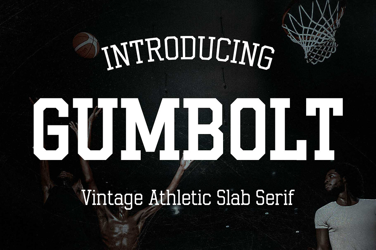 Gumbolt - Vintage Athletic Style, a Slab Serif Font by Arterfak Project (Photo 1 of 13)