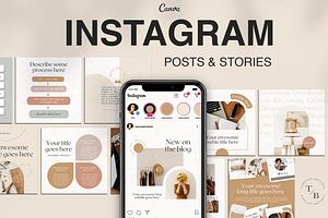 Pastel Instagram Templates For Canva