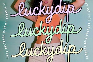 Luckydip Smooth Script Font, a Script Font by Sam Parrett