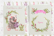 Mini Rats Watercolor Collection, an Illustration by Cat In Colour (Thumbnail 3 of 10)