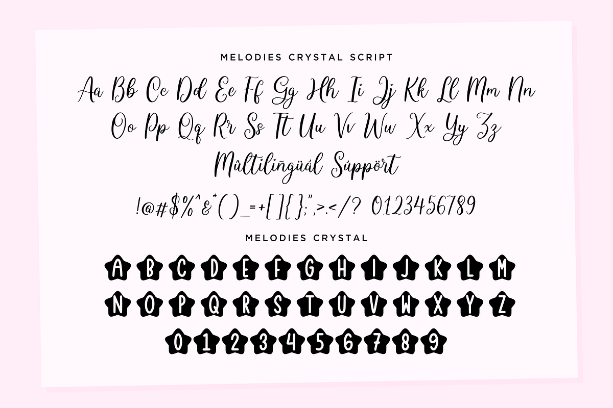 Melodies Crystal A Christmas Font, a Script Font by Allouse Studio (Photo 9 of 10)
