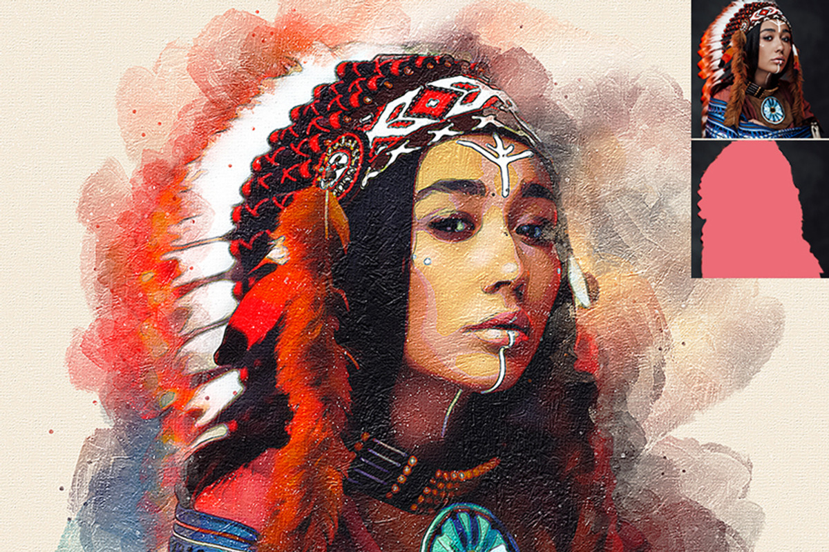 Oil Painter Photoshop Action, an Action Add-On by AB-TheDesigner (Photo 3 of 5)