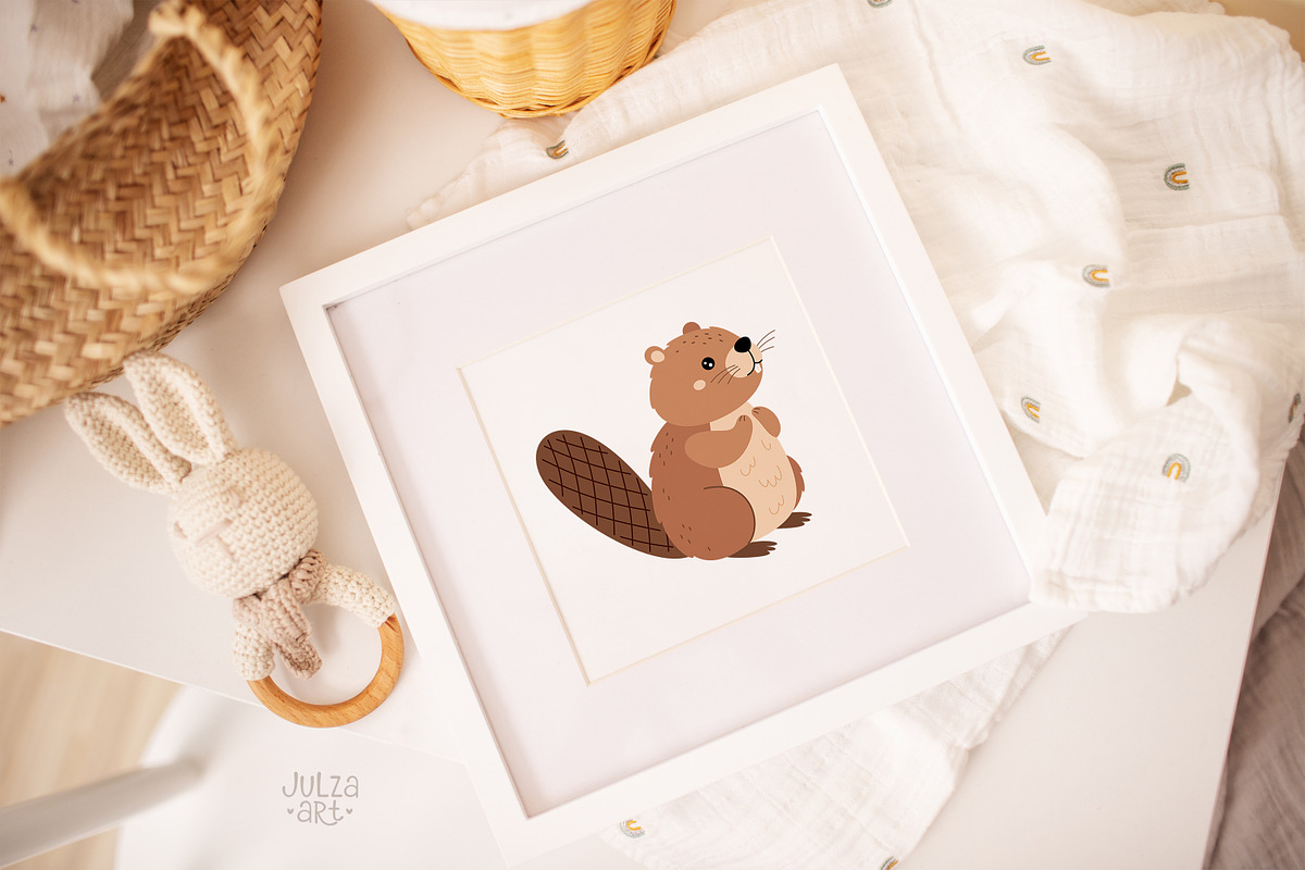 Woodland Animals Clipart, an Animal Illustration by JulzaArt (Photo 5 of 7)