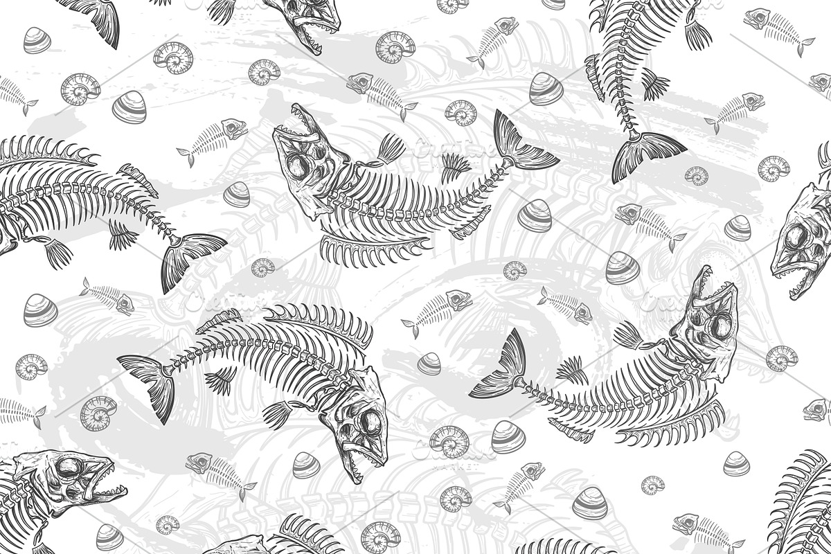 Fish Bones | Vector, a Food Illustration by Red Spruce's Vector Shop (Photo 1 of 2)