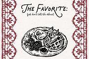 Brunch Clipart, Champagne Doodle Art, a Food Illustration by The October Creative (Thumbnail 4 of 13)
