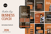 Business Coach Instagram Template, a Social Media Template by My Template Studio (Thumbnail 1 of 18)