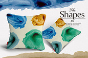 The Shapes (watercolor textures), a Texture Graphic by Soir Creative (Thumbnail 6 of 8)