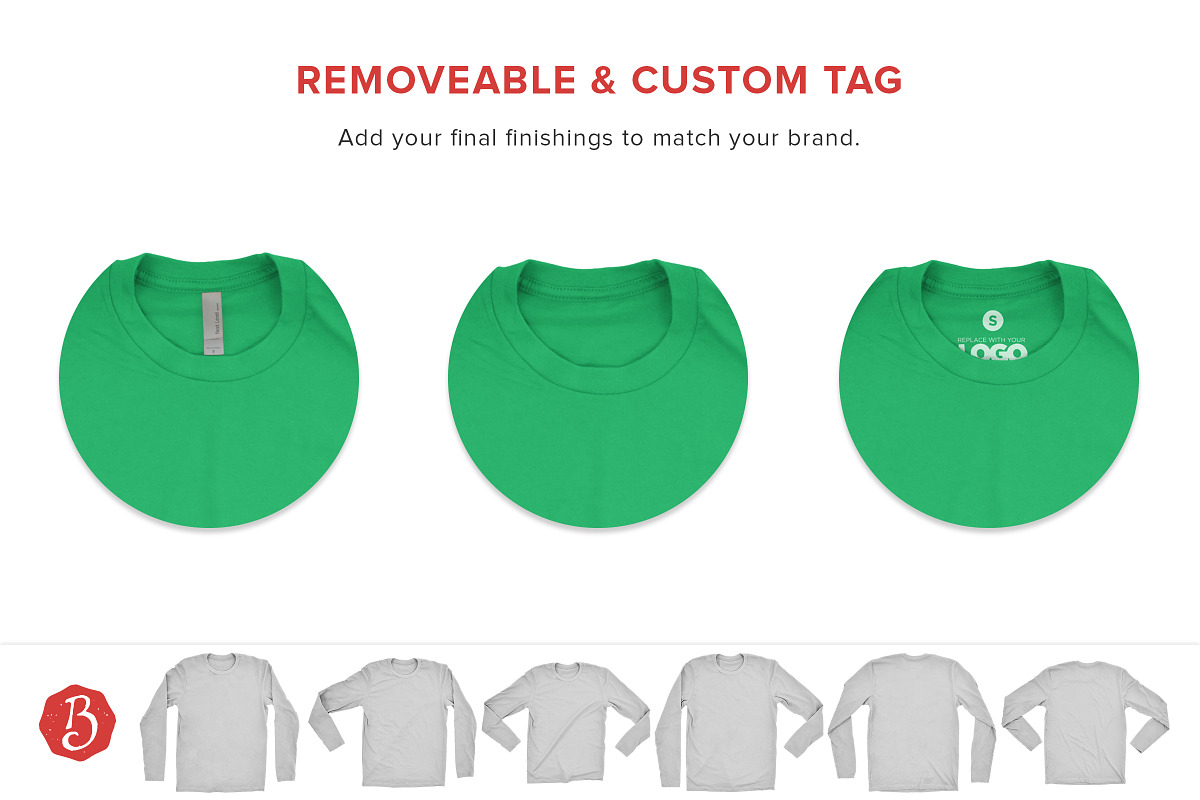 Next Level Long Sleeve Shirt Mockup, a Shirt Mockup by Brent Galloway (Photo 4 of 5)