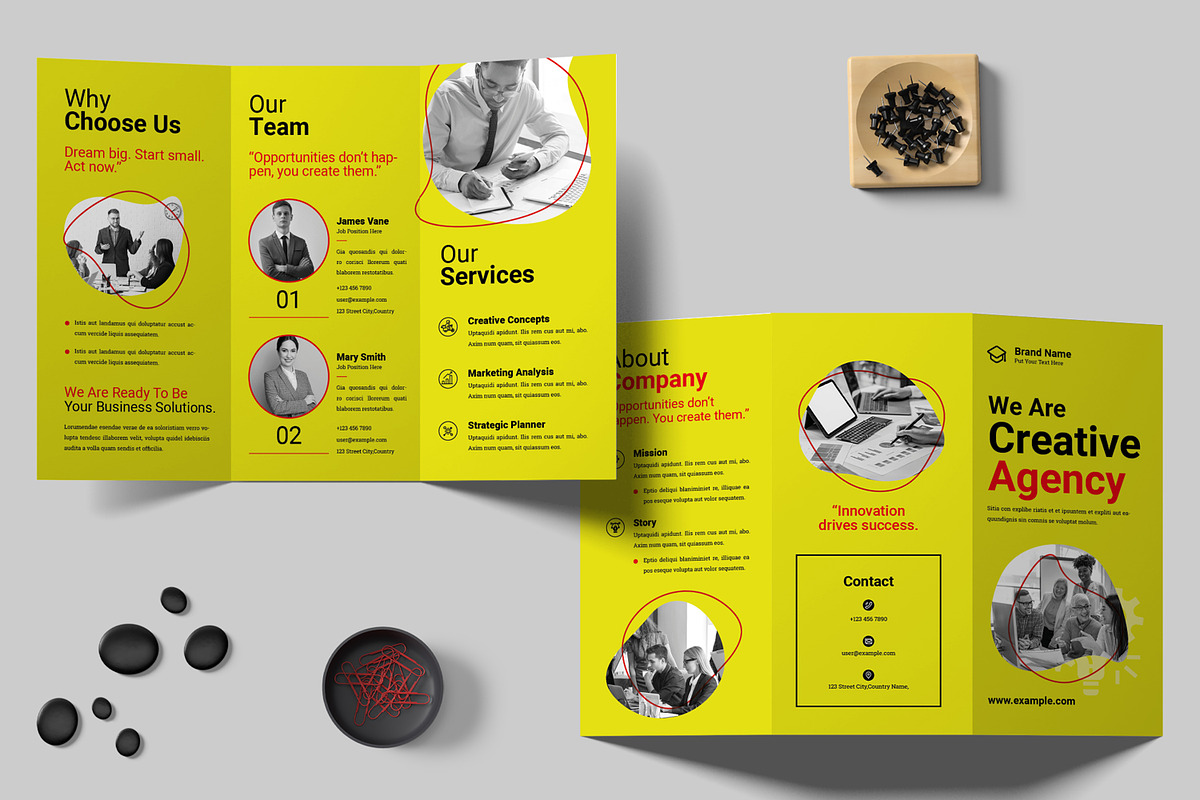 Creative Trifold Brochure Layout, a Brochure Template by ContestDesign (Photo 1 of 3)
