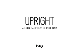 Upright A Sans Serif Font Family