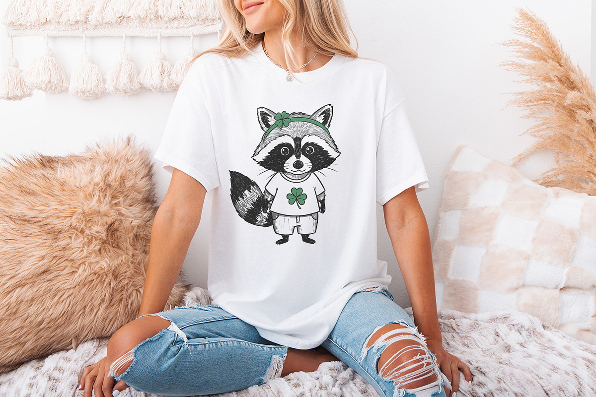 Funny Raccoon St Patricks Day PNG,, an Illustration by SharpMarketplace (Photo 3 of 9)