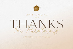 Gamour - Elegant Serif Font Bonus