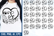 Split Monogram Letter SVG Bundle, an Object Graphic by D2PUTRI (Thumbnail 13 of 19)