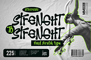 Strenght To Strenght Hand Scratch, a Handwritten Font by Ronny Studio (Thumbnail 1 of 9)