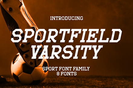 Sportfield Varsity - 8 Fonts