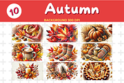 Watercolor Autumn Background – High-, a Background Graphic by John_Walker (Thumbnail 1 of 4)