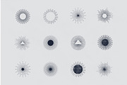 Vintage Vector Light Rays, an Illustration by cloverandcrow (Thumbnail 3 of 4)