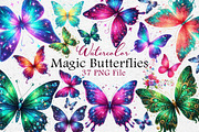 Magic Butterflies Clipart Butterfly, an Illustration by Dream Creation (Thumbnail 1 of 4)