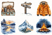 Winter Adventure Clipart, an Illustration by OK Design (Thumbnail 4 of 5)