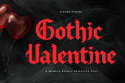 Gothic Valentine - Modern Valentine, a Handwritten Font by overlaytemplates (Thumbnail 1 of 5)