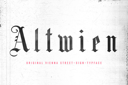 Altwien, a Blackletter Font by XTOPH - Fonts