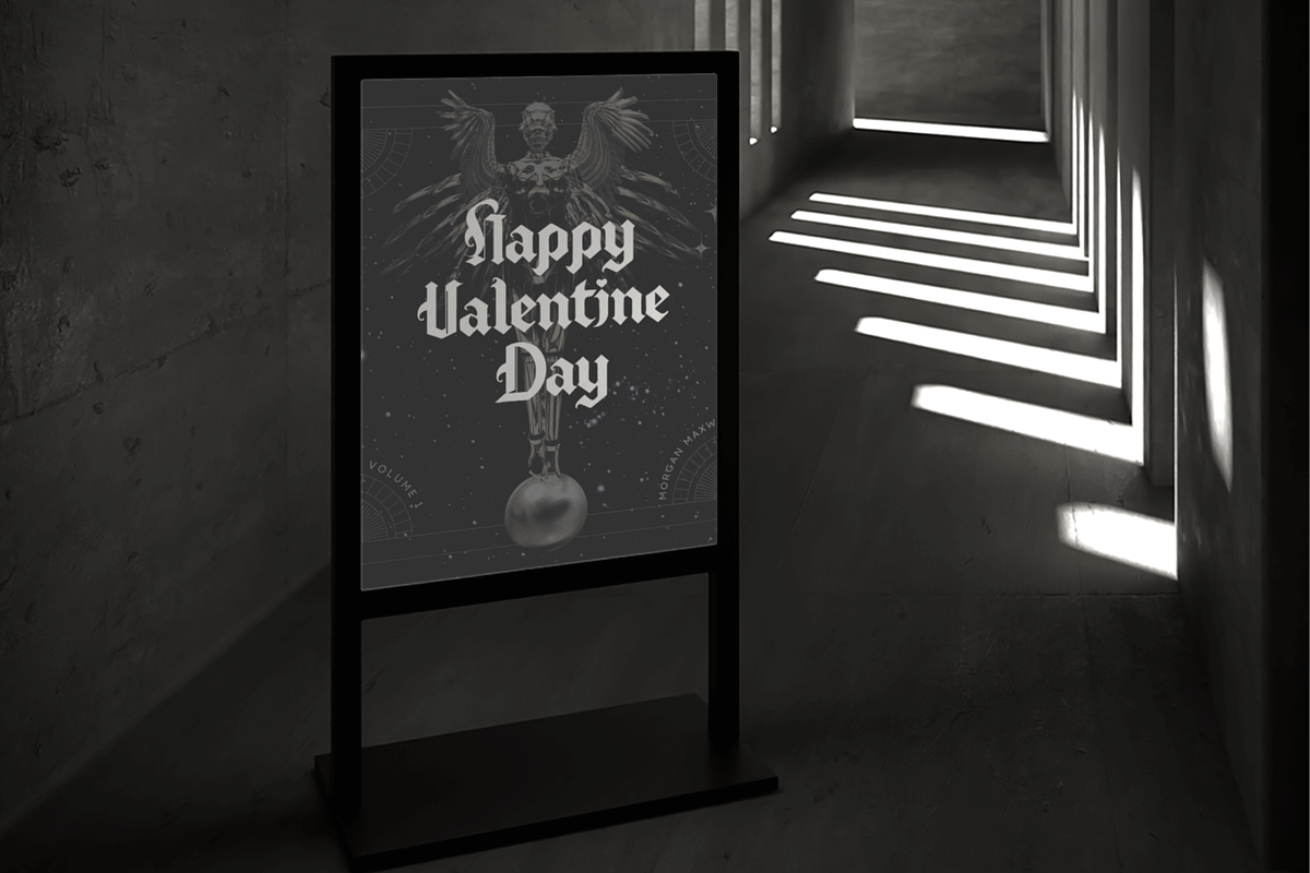 Gothic Valentine - Modern Valentine, a Handwritten Font by overlaytemplates (Photo 3 of 5)