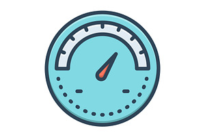 Indicate speedometer color icon, a Duotone Icon by Creative priyanka