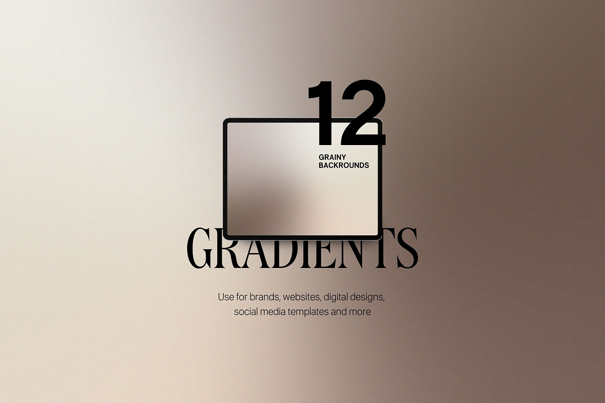 Neutral Brown Gradient Set w/ Noise, a Background Graphic by TheCoastlineStudio (Photo 1 of 7)